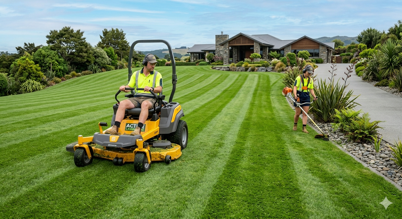 Ride-on mowing service
